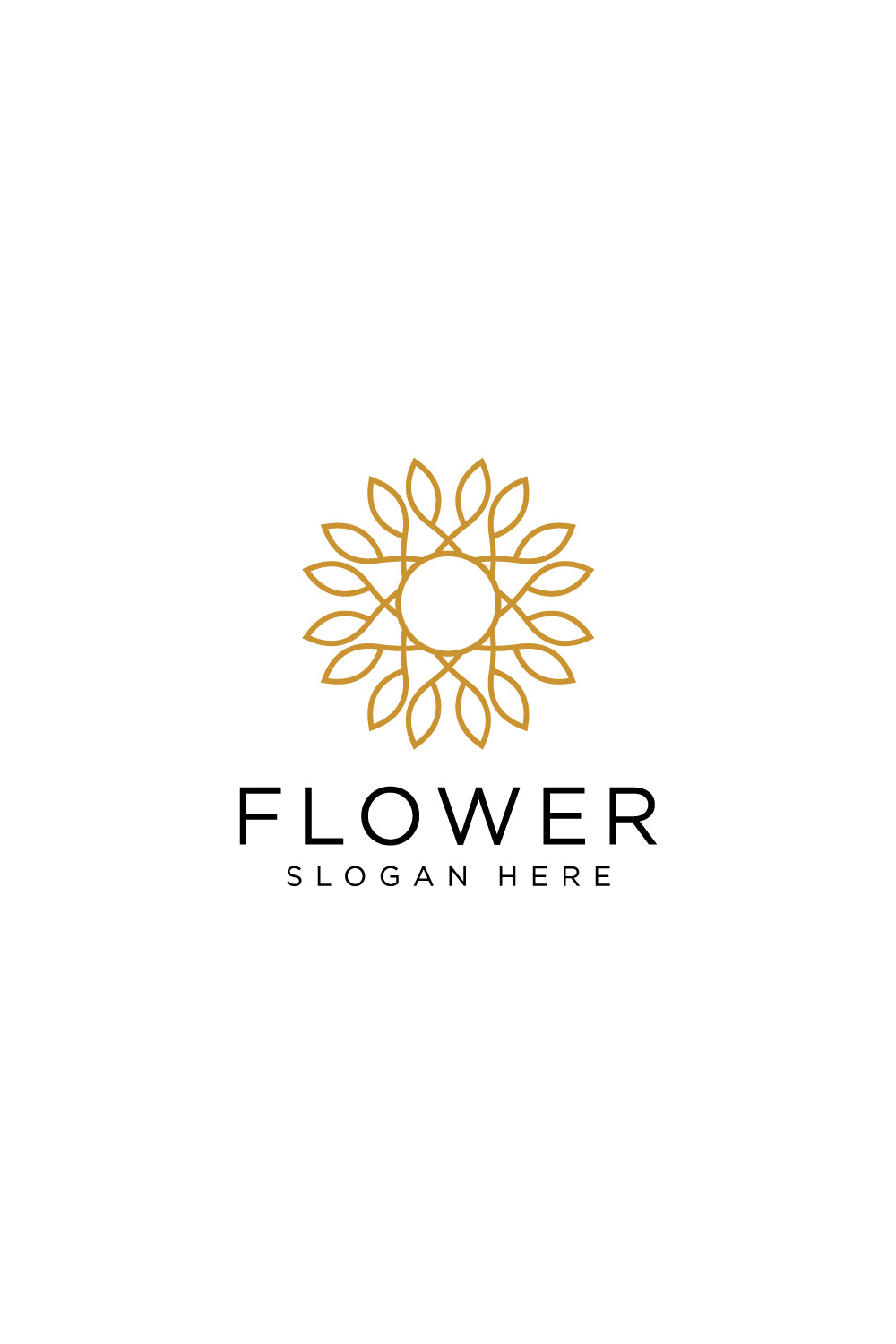 flower logo vector pinterest preview image.