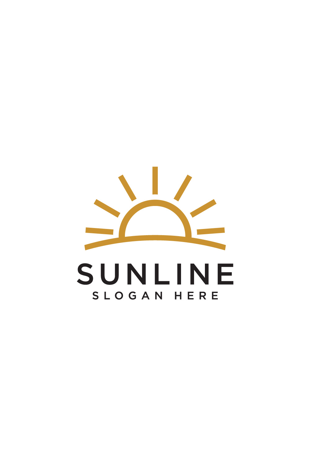 sun line art logo vector pinterest preview image.
