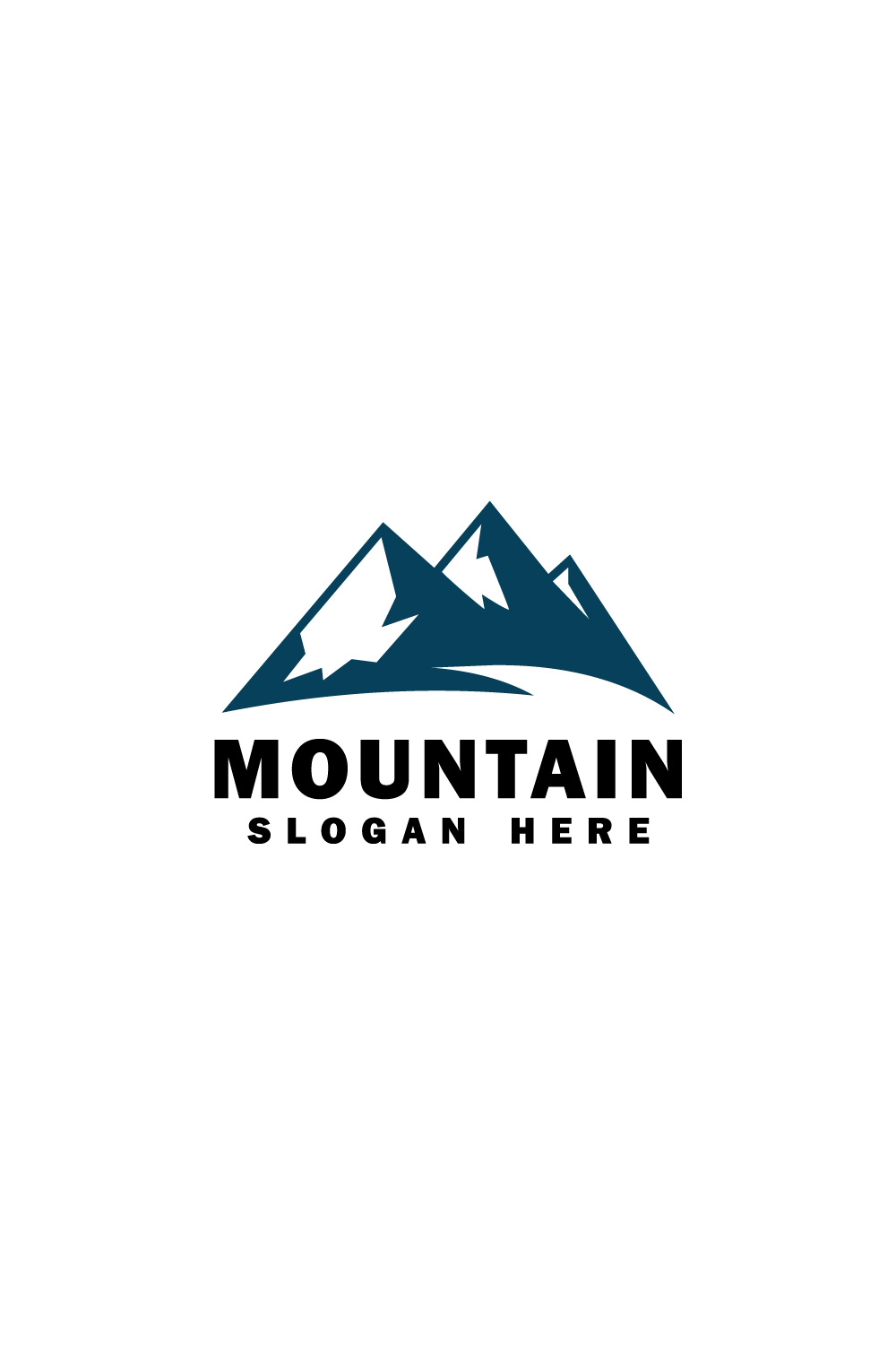 mountain logo vector pinterest preview image.