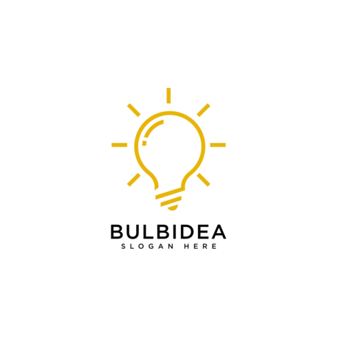 bulb lamp logo vector design cover image.
