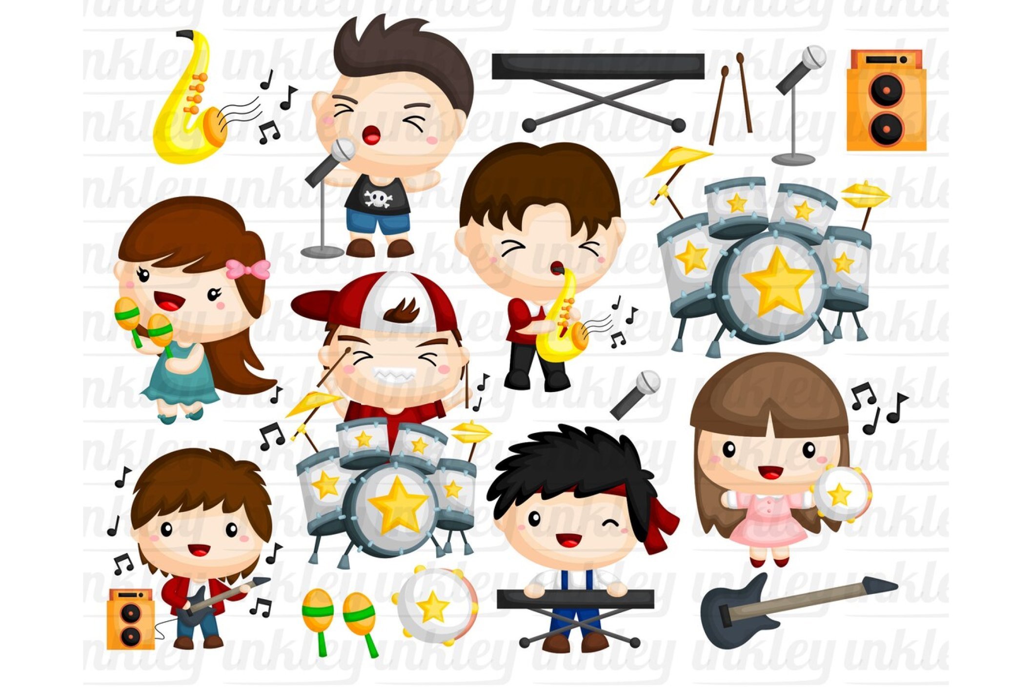 Music Band Clipart - Band Player preview image.