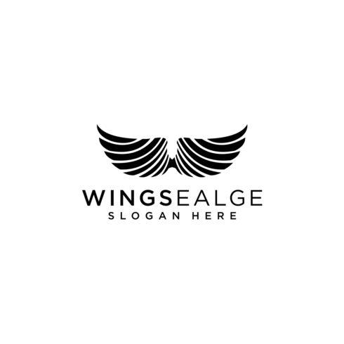 wings eagle logo vector design cover image.