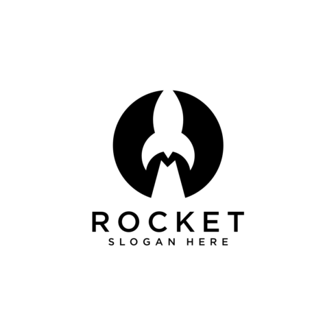 rocket launch logo vector design cover image.
