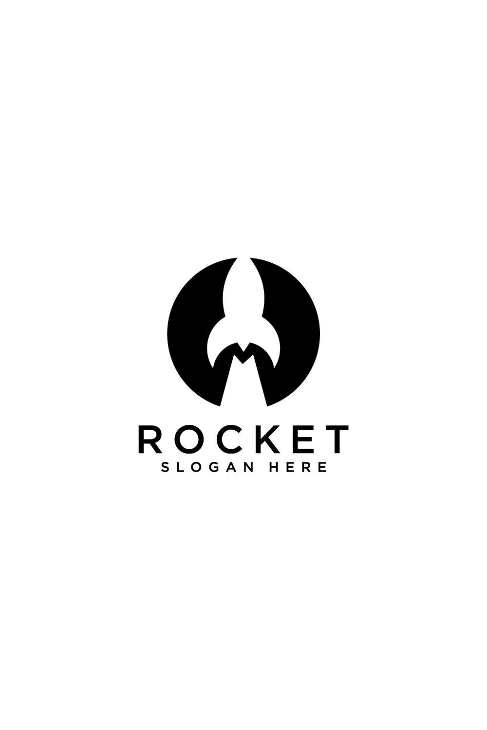 rocket launch logo vector design pinterest preview image.