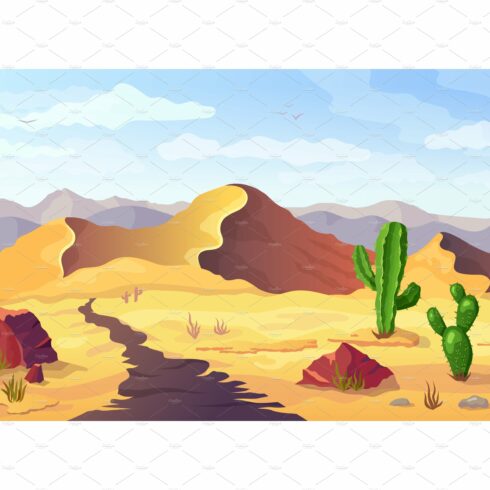 Desert background Arizona cactus cover image.