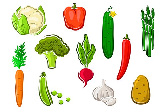 Natural healthy vegetables cover image.