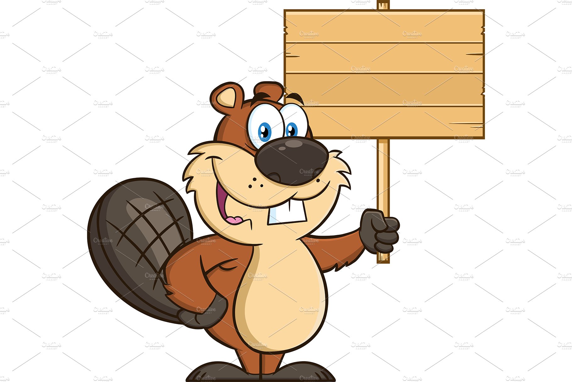 Cute Beaver Cartoon Mascot Character cover image.