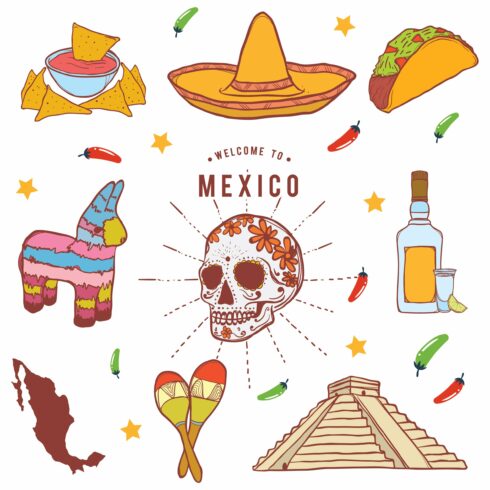 Mexico Icons set cover image.
