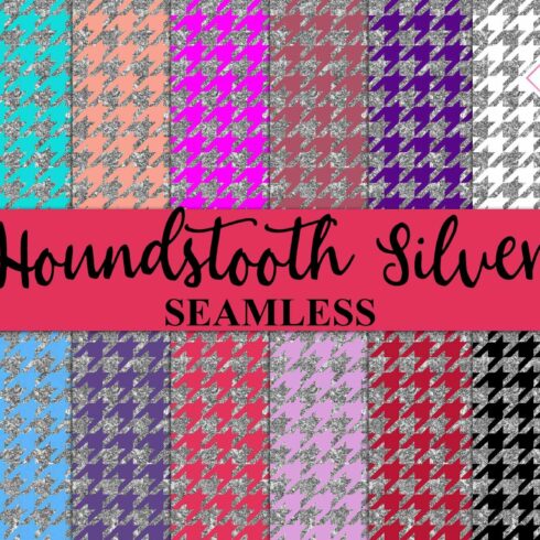 Silver Glitter Houndstooth cover image.