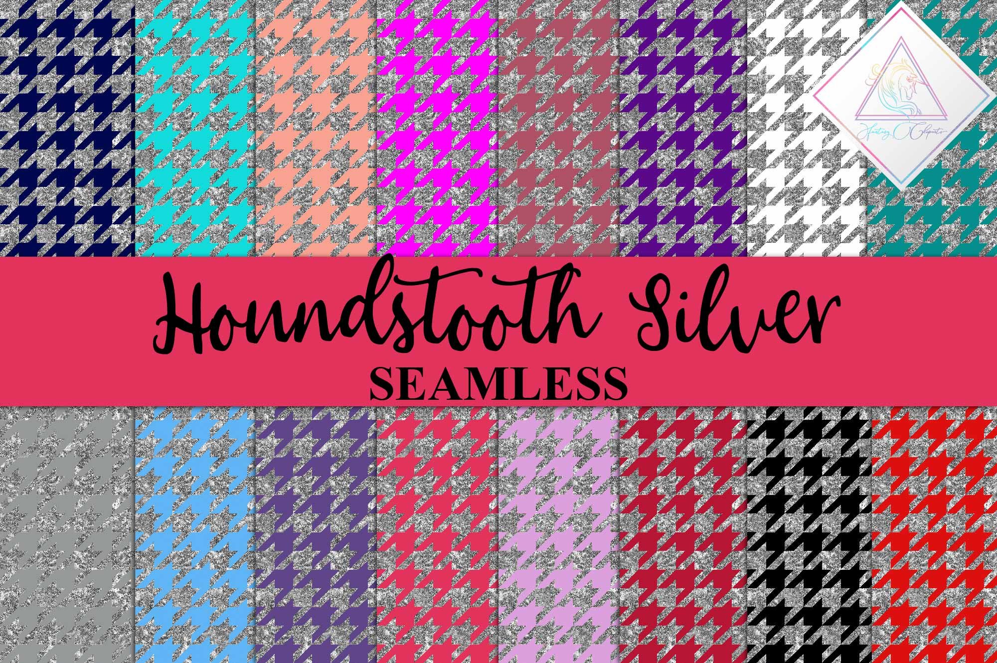 Silver Glitter Houndstooth cover image.