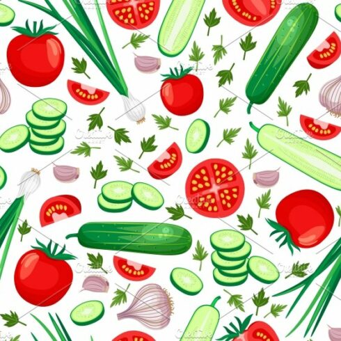 Healthy food background cover image.