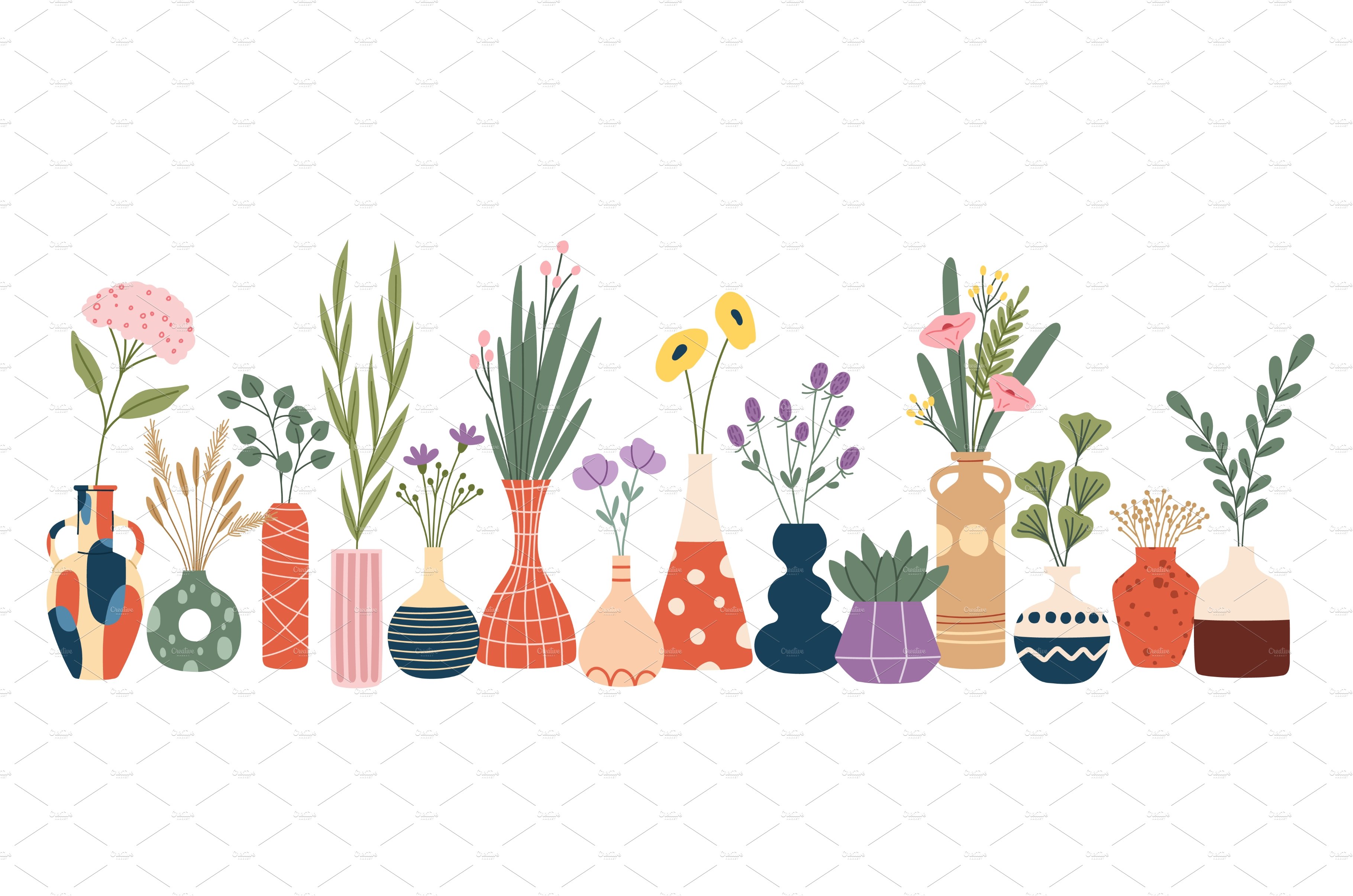 Scandinavian flower vases cover image.