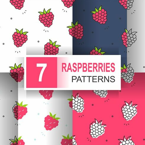Raspberries patterns cover image.