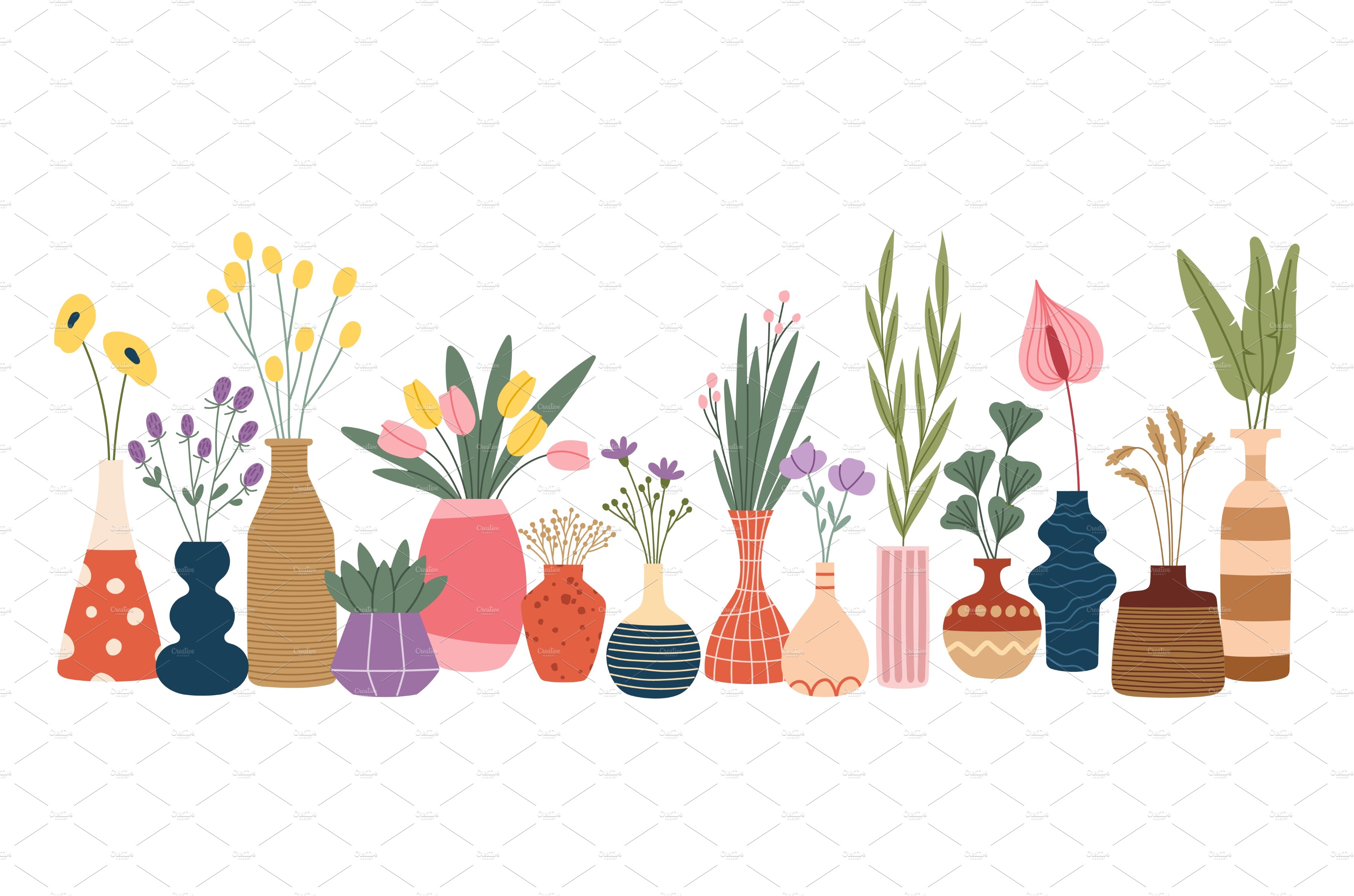 Scandinavian flower vases, pots cover image.