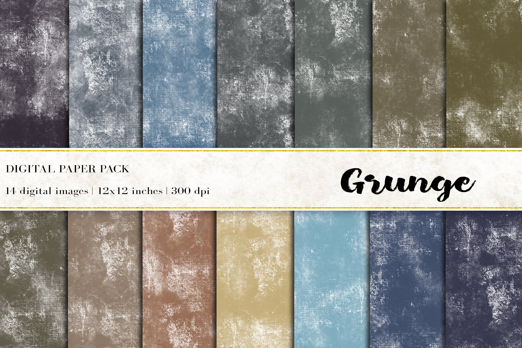 Grunge Digital Papers cover image.