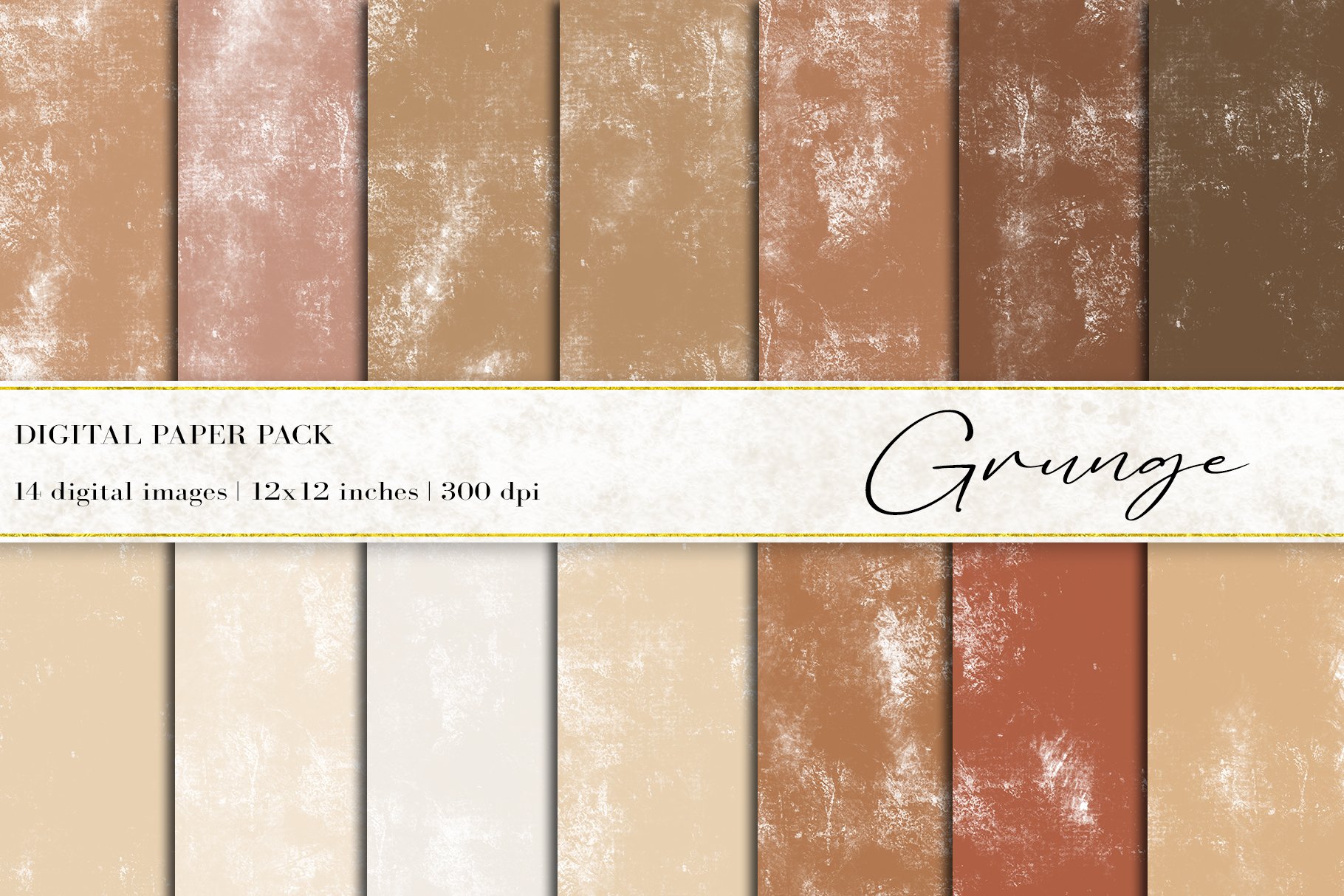 Grunge Digital Papers cover image.