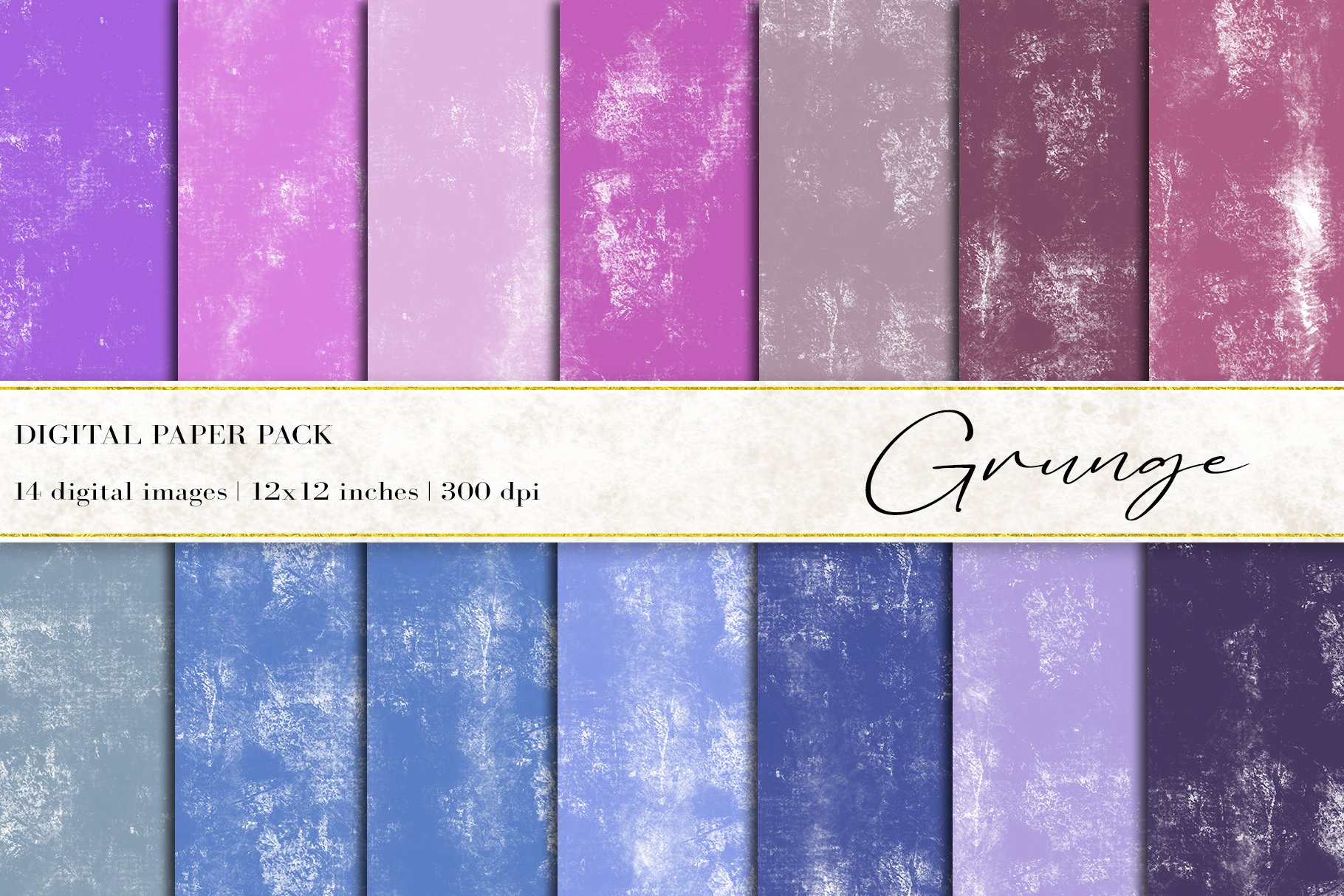 Grunge Digital Papers cover image.