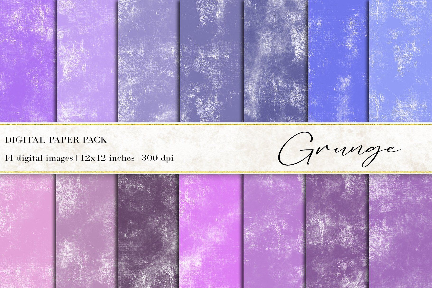 Grunge Digital Papers cover image.