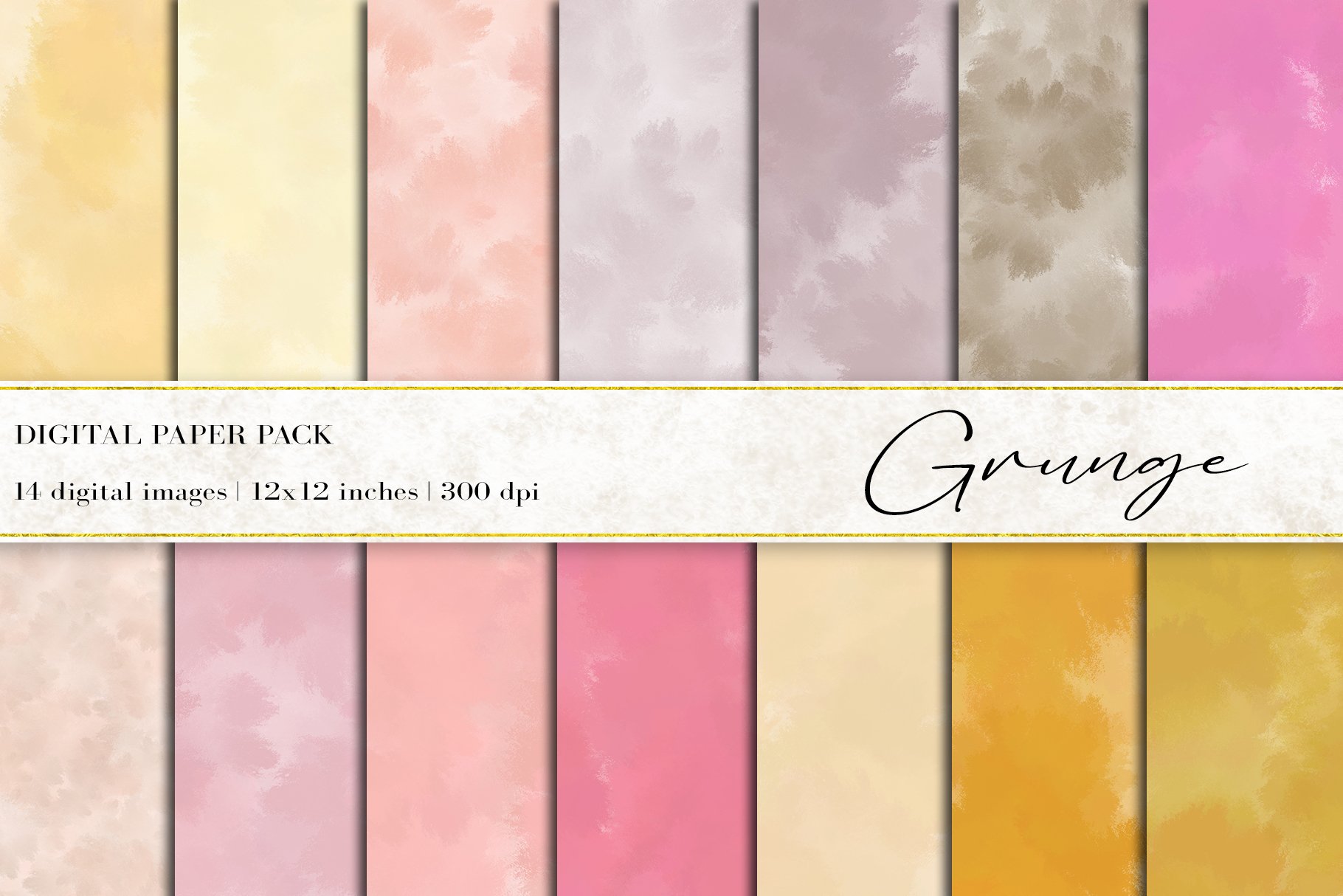 Grunge Digital Papers cover image.