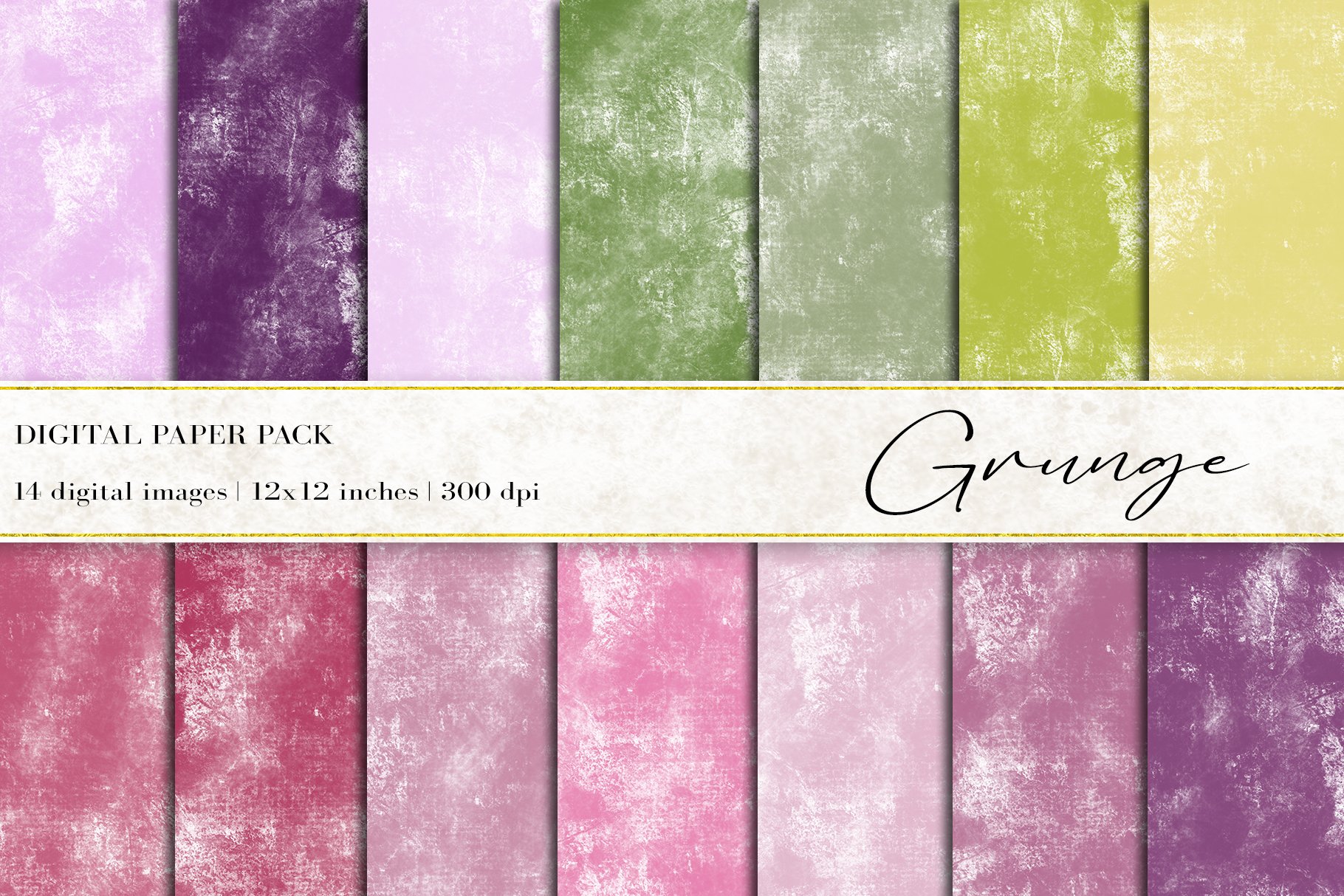 Grunge Digital Papers cover image.