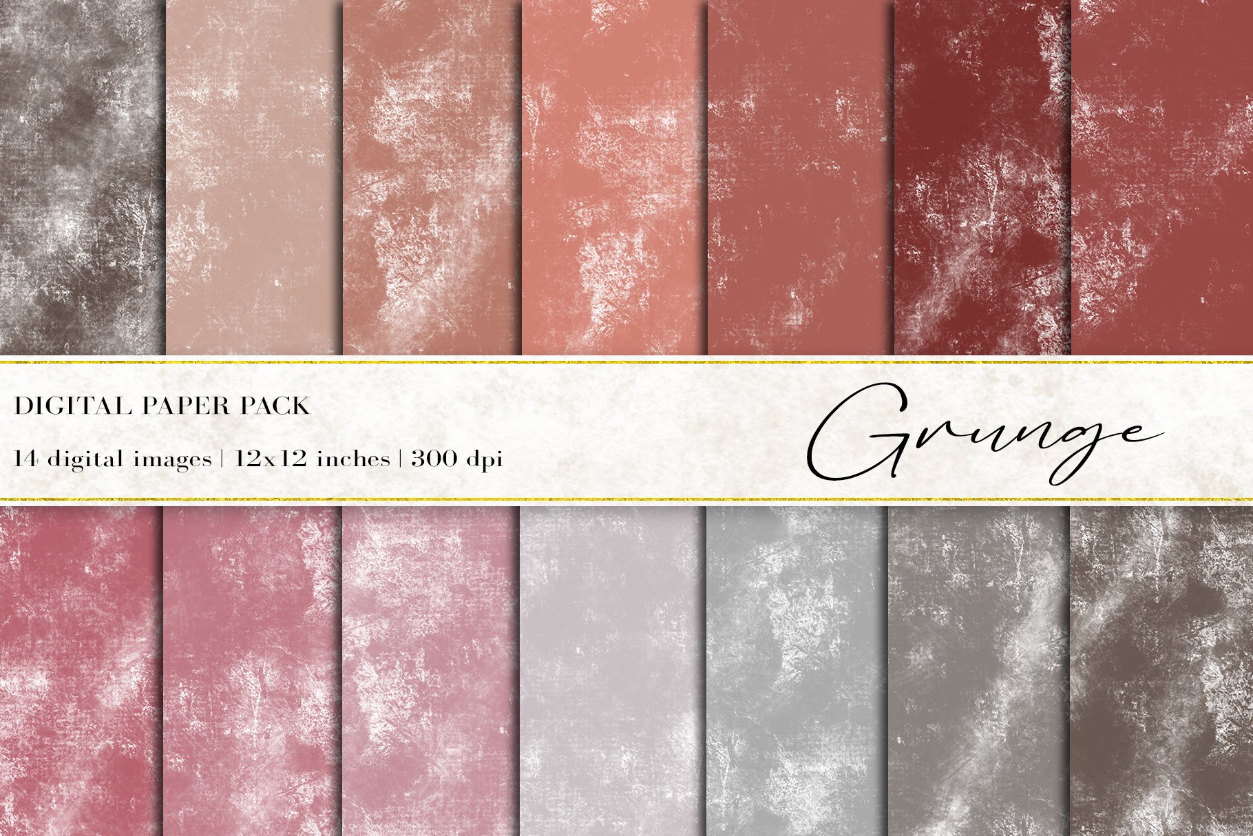 Grunge Digital Papers cover image.