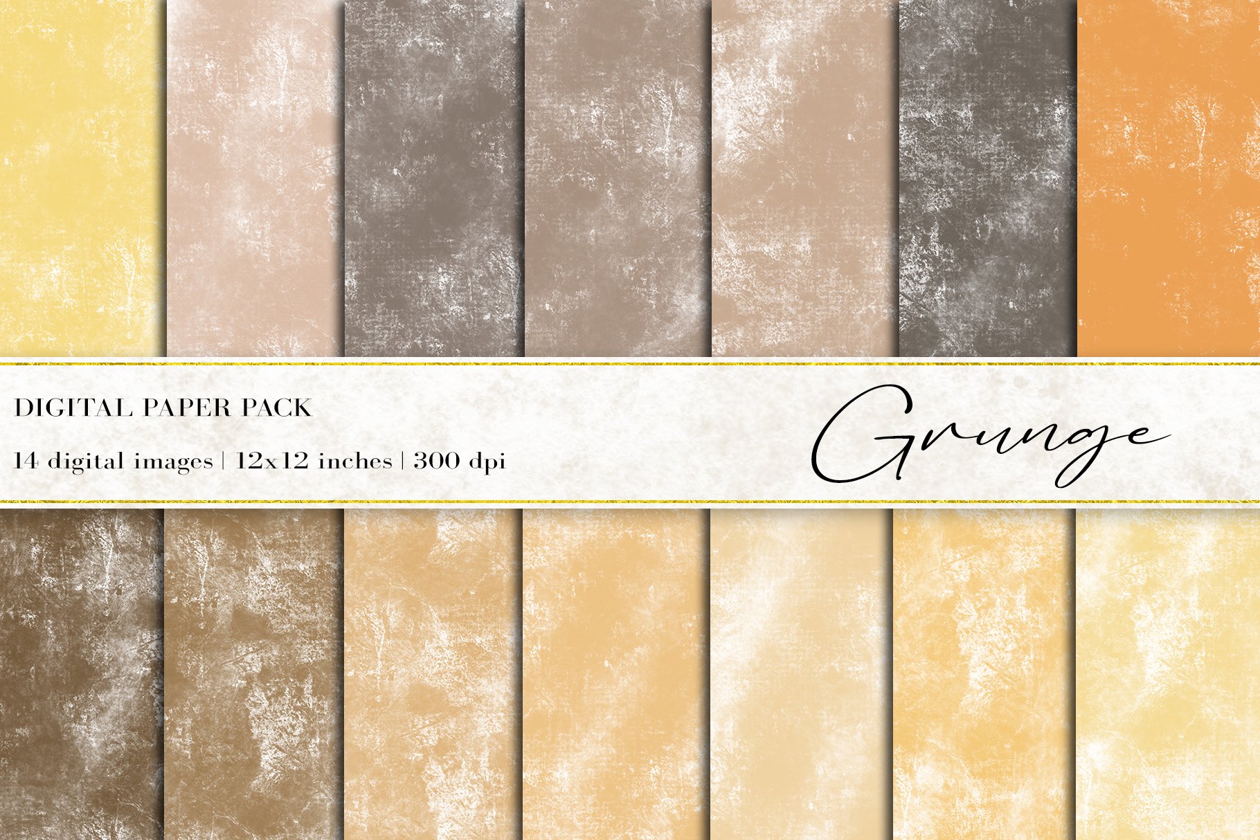 Grunge Digital Papers cover image.