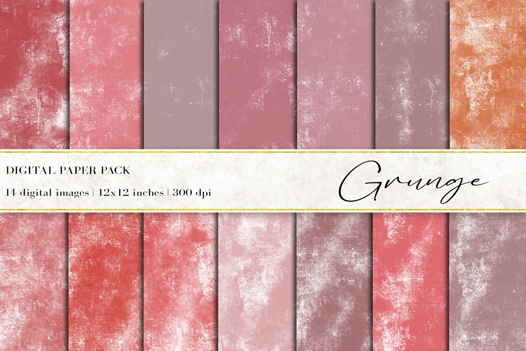 Grunge Digital Papers cover image.