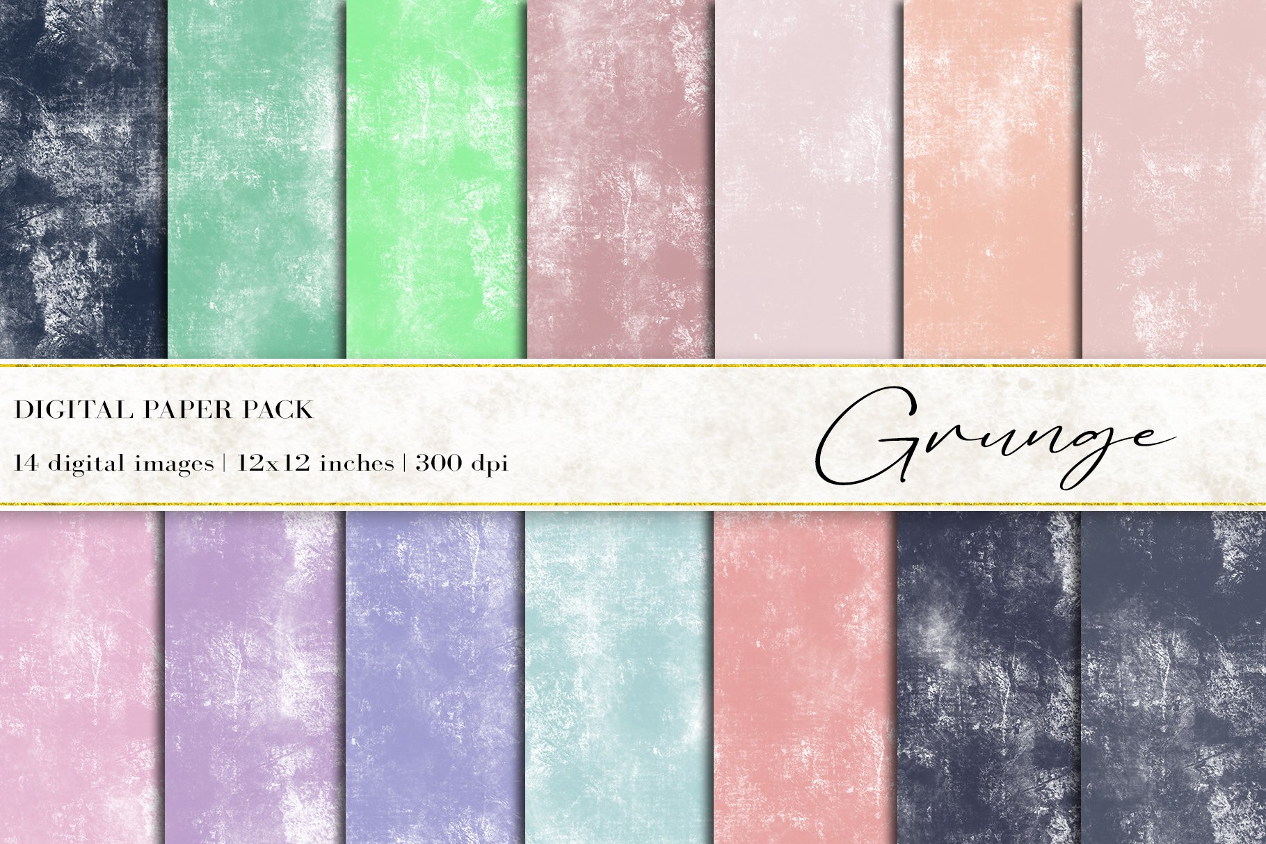 Grunge Digital Papers cover image.