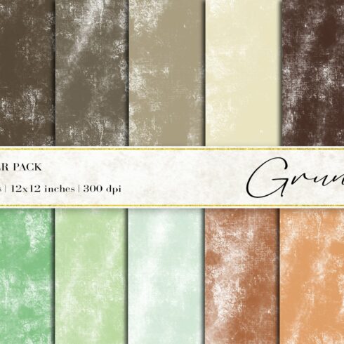 Grunge Digital Papers cover image.