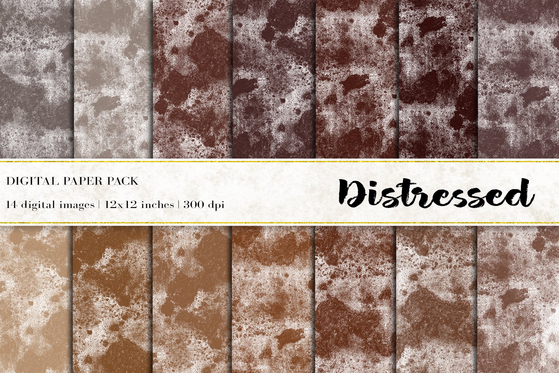 Grunge Digital Papers cover image.