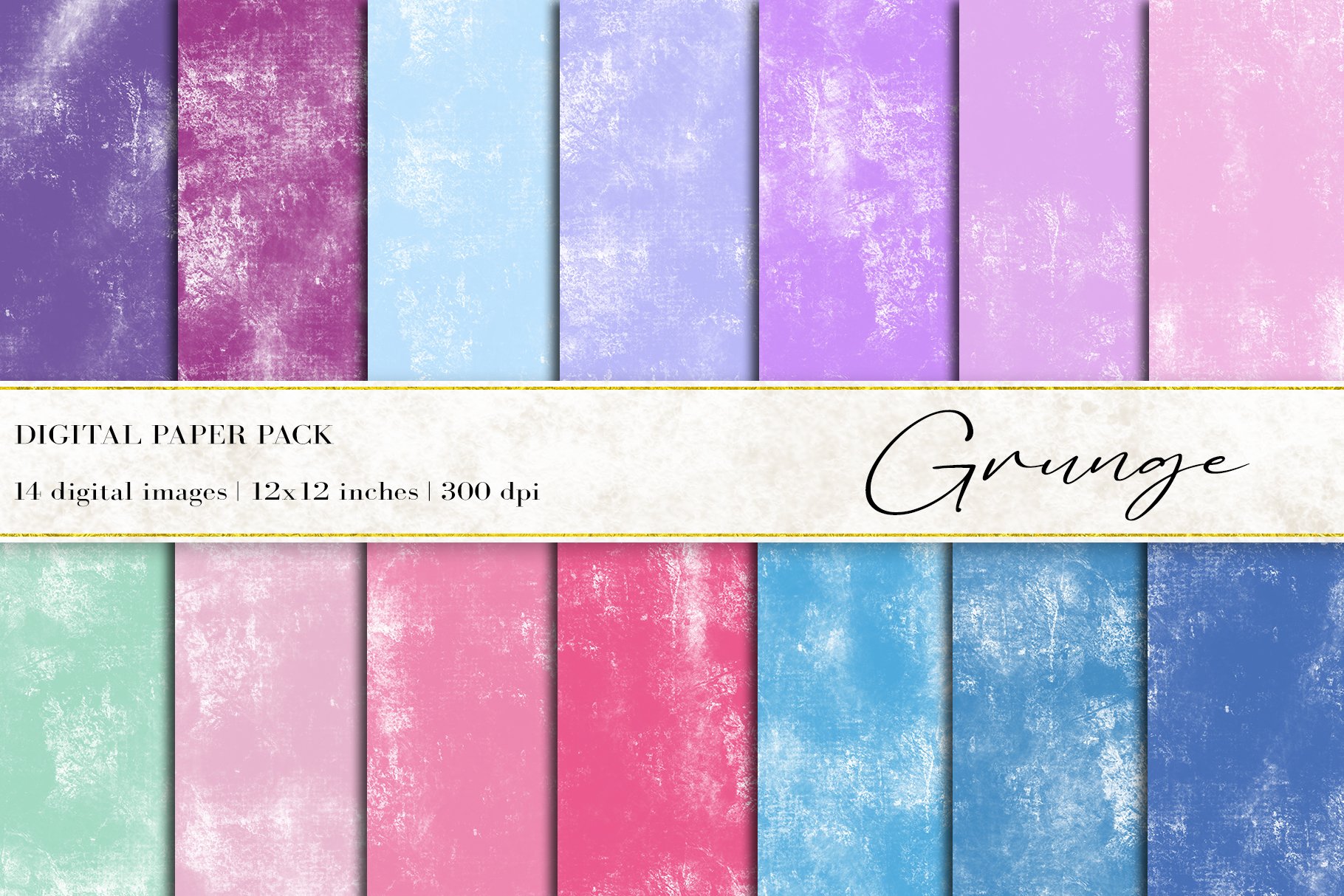 Grunge Digital Papers cover image.