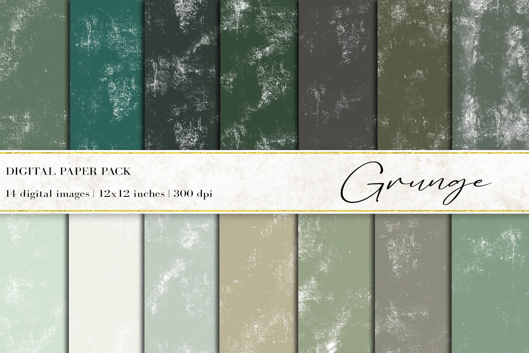 Grunge Digital Papers cover image.