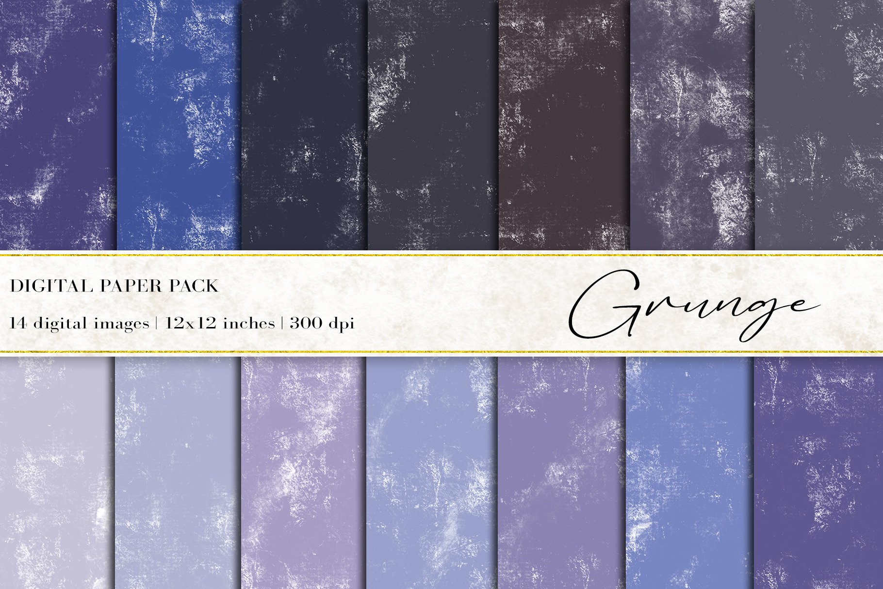 Grunge Digital Papers cover image.