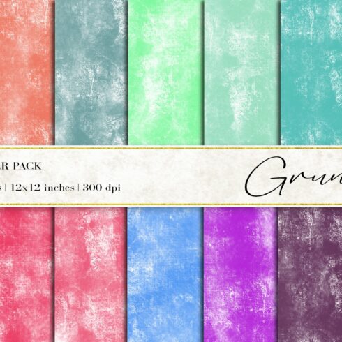 Grunge Digital Papers cover image.