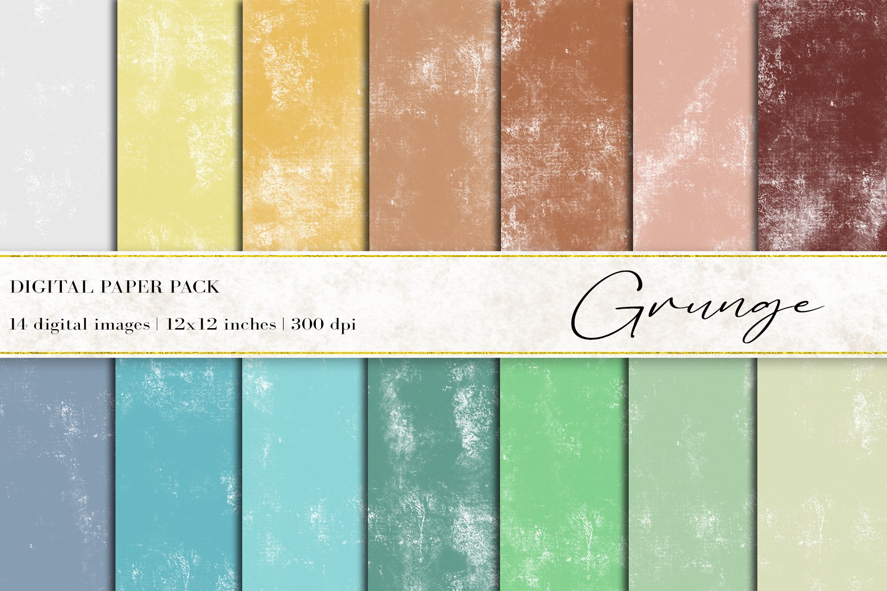 Grunge Digital Papers cover image.