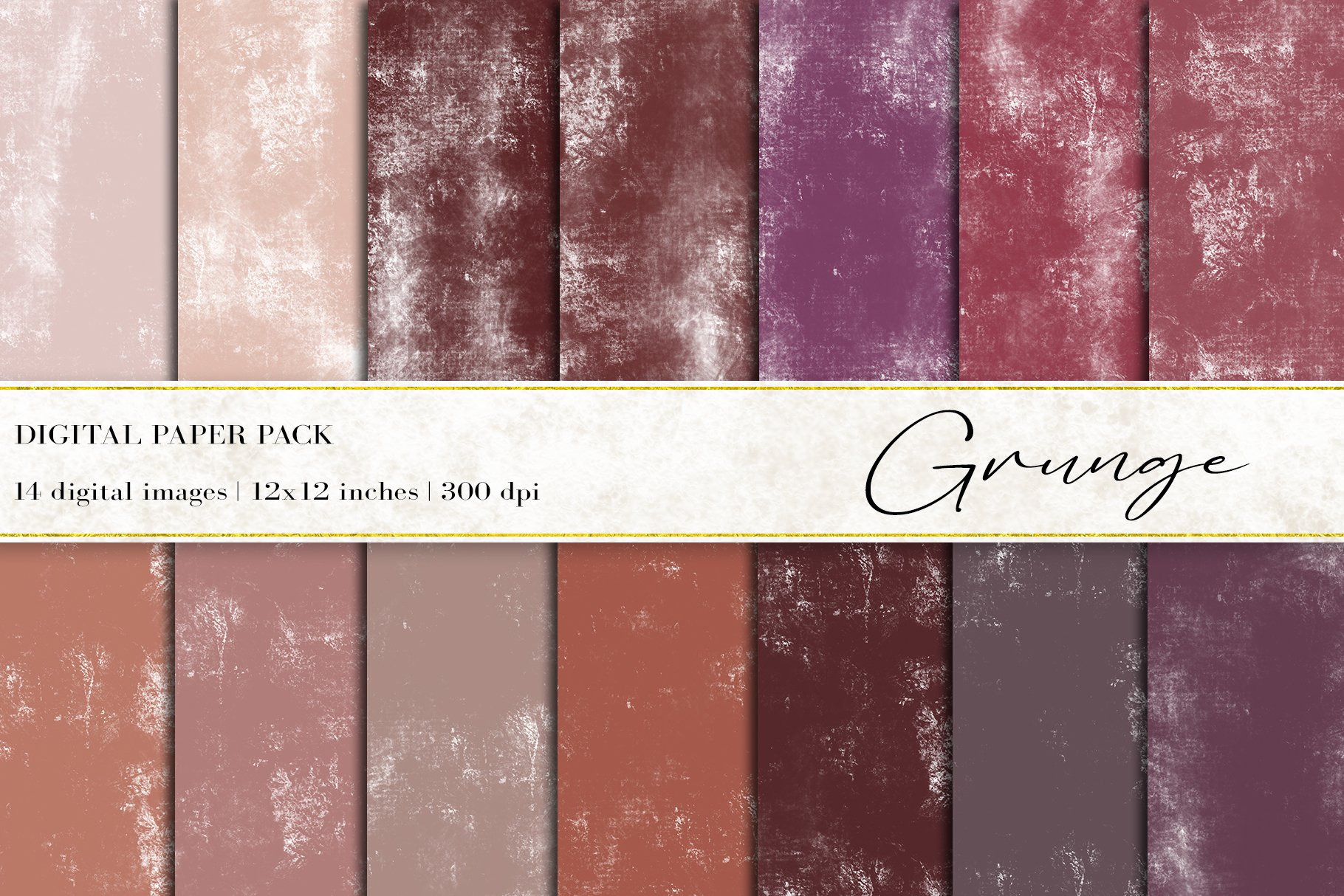 Grunge Digital Papers cover image.