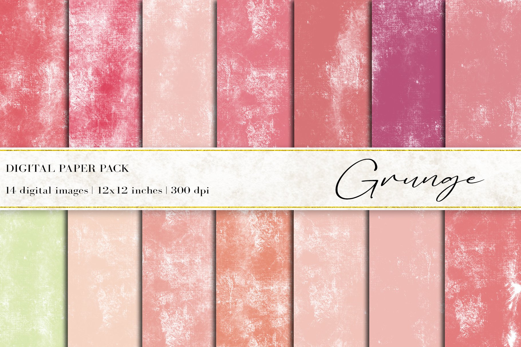 Grunge Digital Papers cover image.