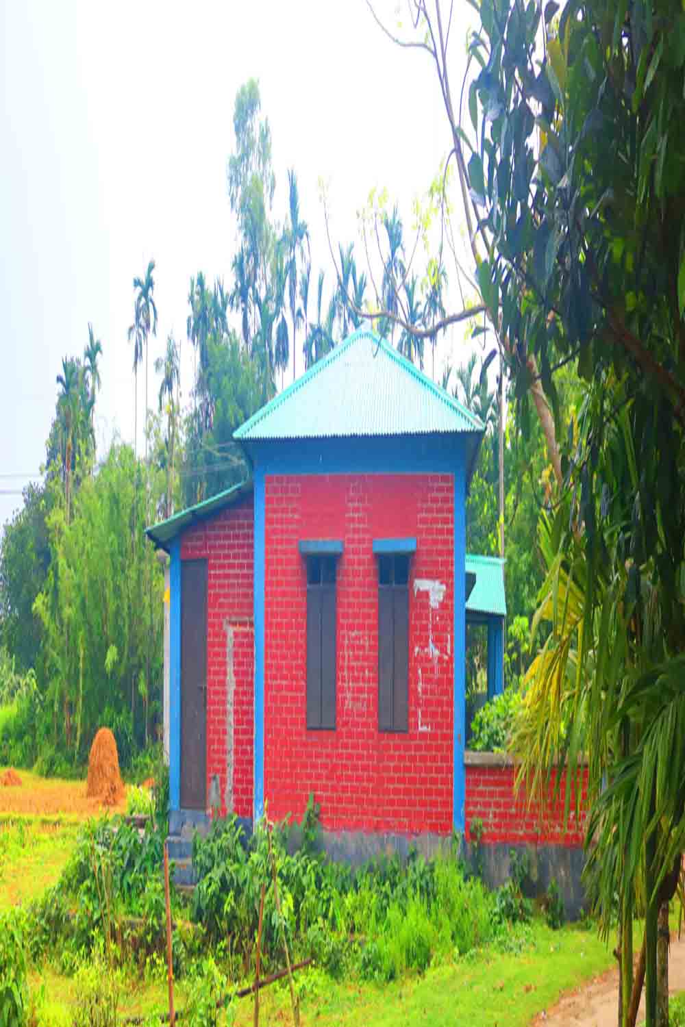 Ghar Tree village people & roads stock photos in Bangladesh pinterest preview image.