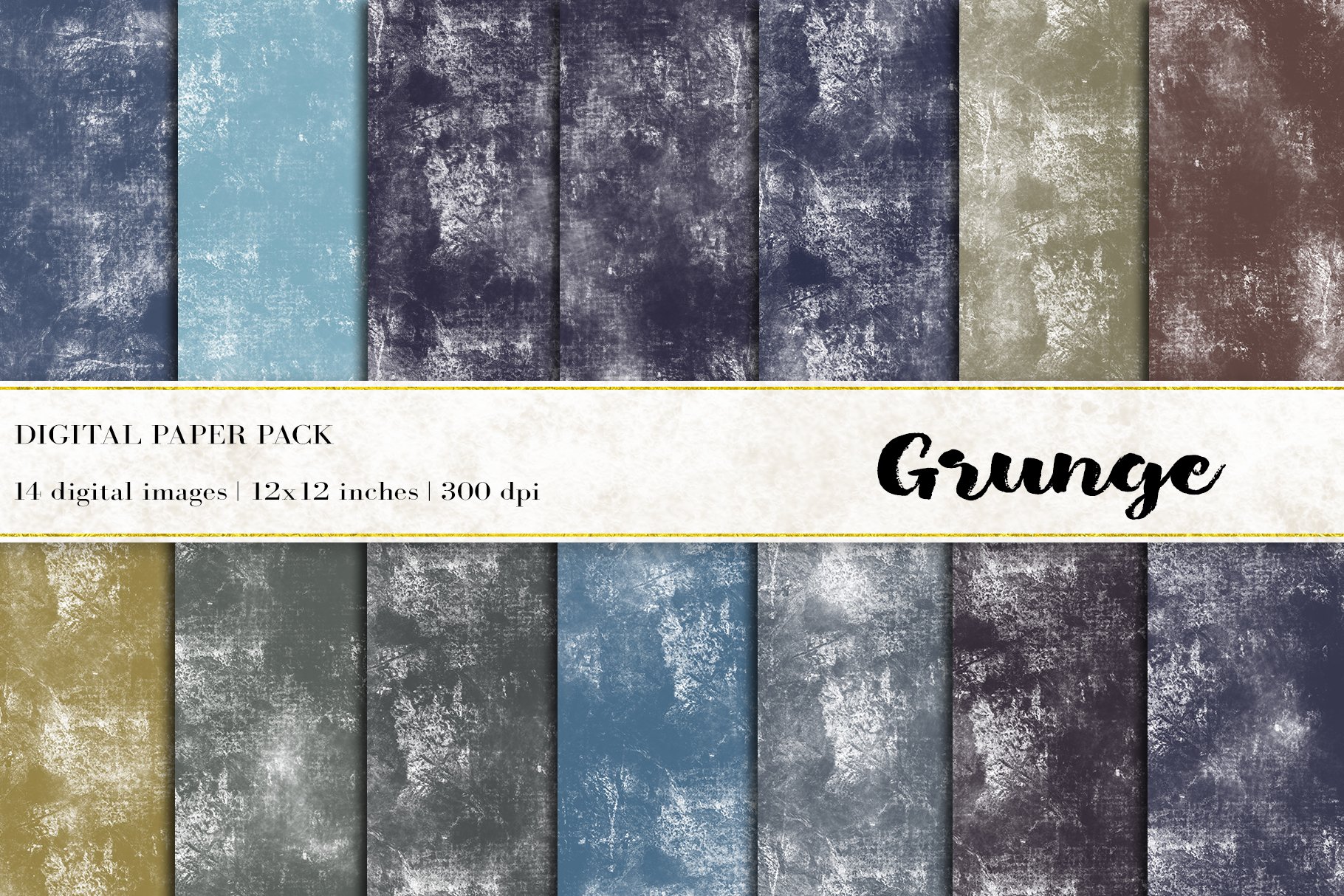 Grunge Digital Papers cover image.