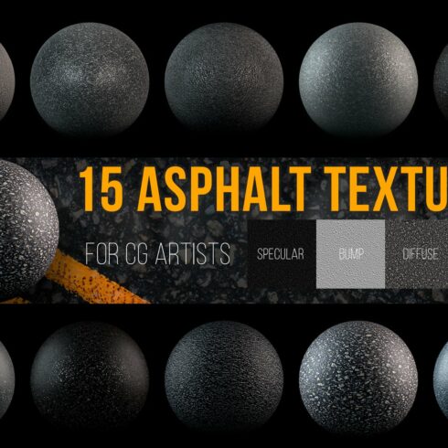 15 Asphalt Textures cover image.