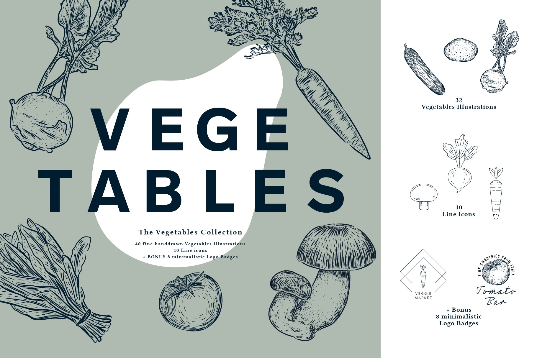 The Vegetables Collection cover image.