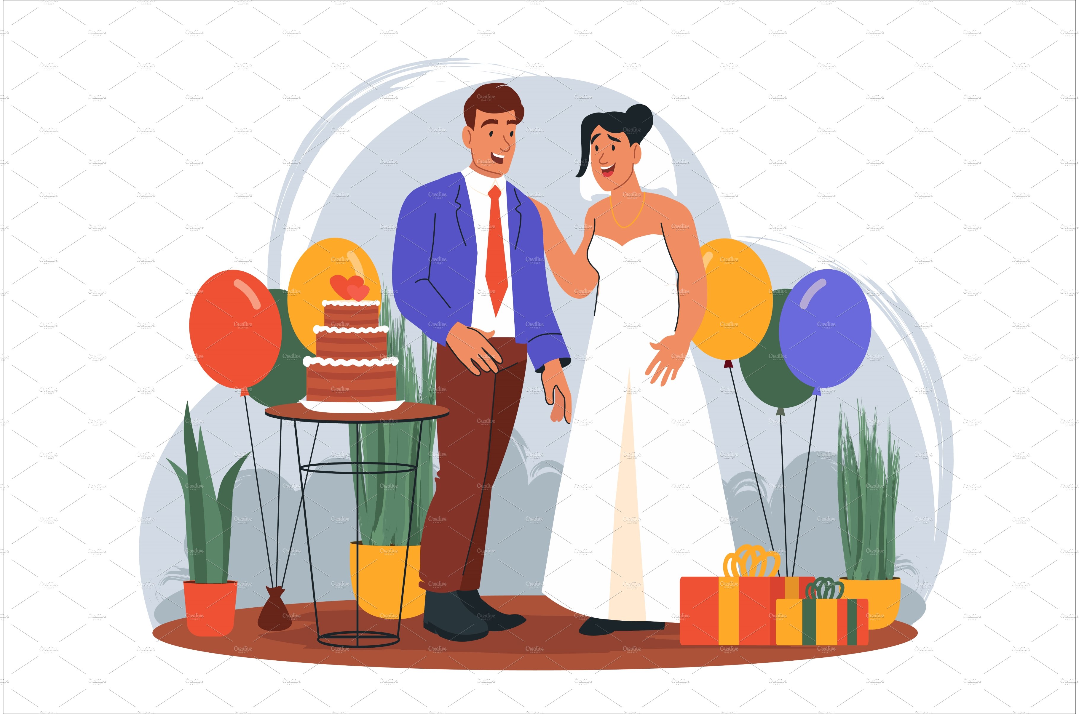 Concept Wedding with people cover image.