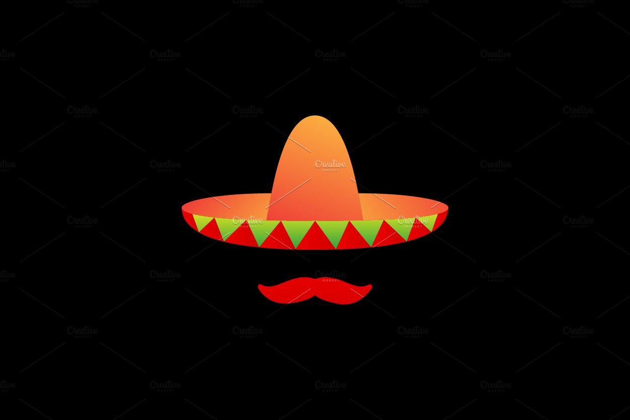 abstract hat mexico sumbrero culture cover image.