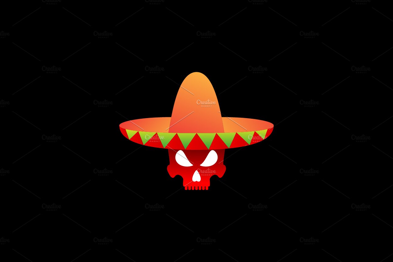 abstract hat mexico sumbrero logo cover image.