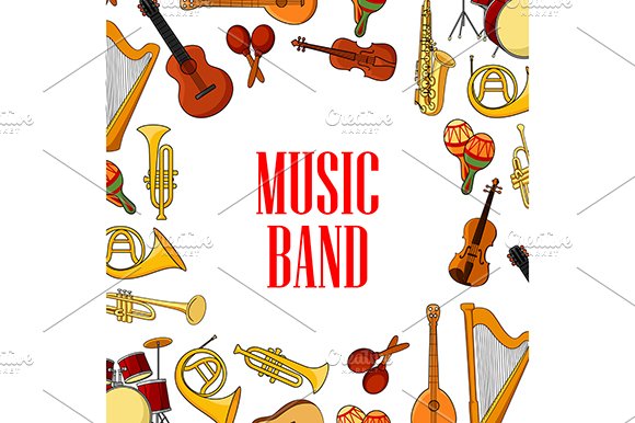 Musical instruments banner cover image.