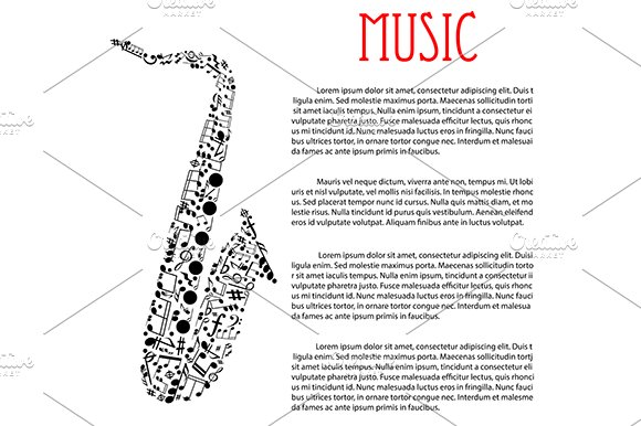Jazz music festival poster cover image.