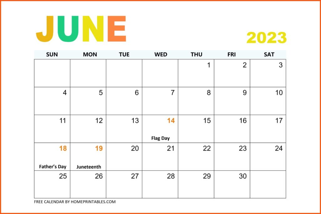 40+ Best June Calendars for 2022