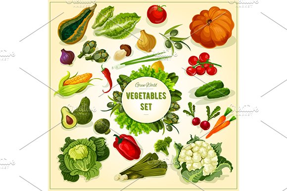 Farm vegetables and herbs cover image.