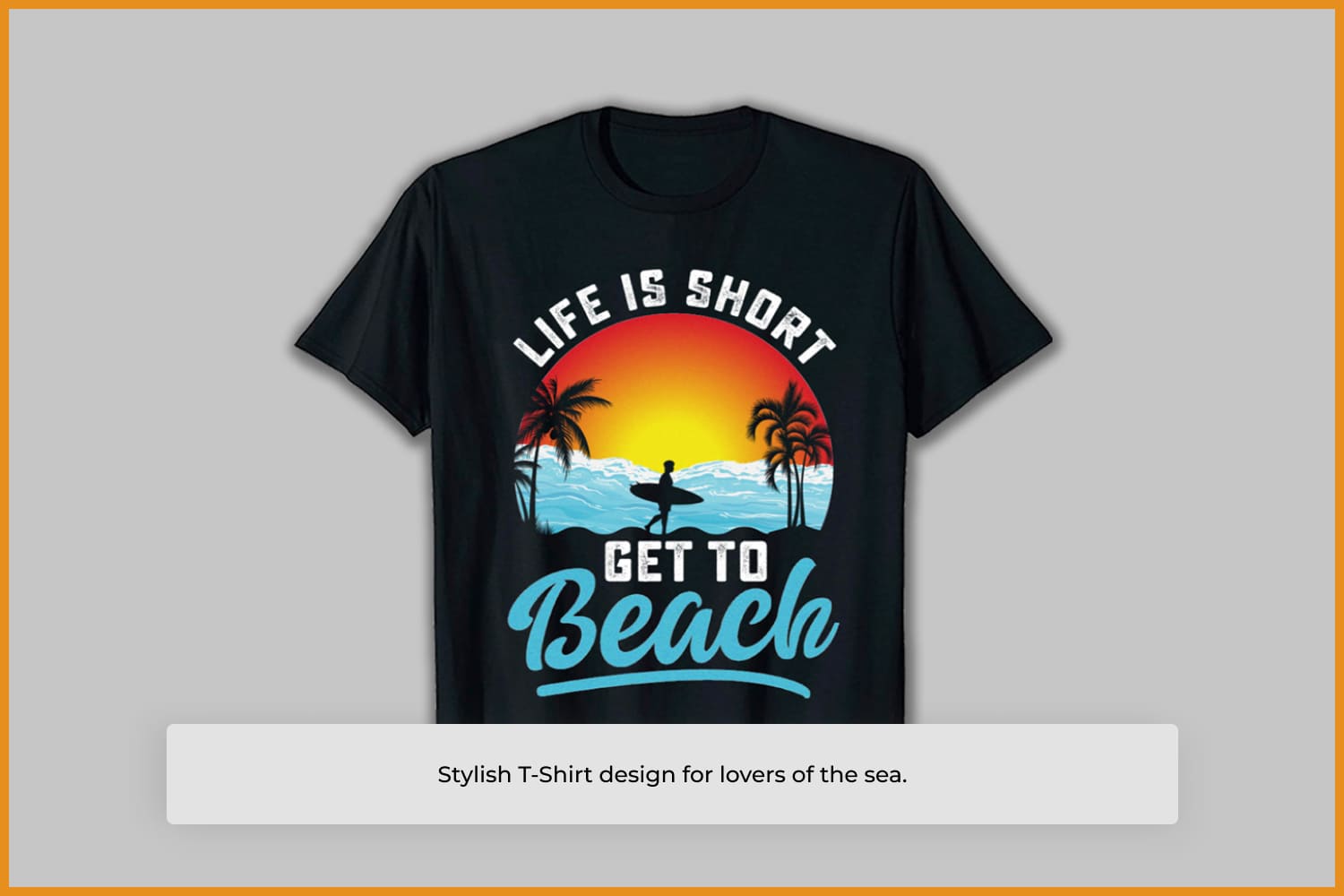 Stylish T-shirt design for lovers of the sea.