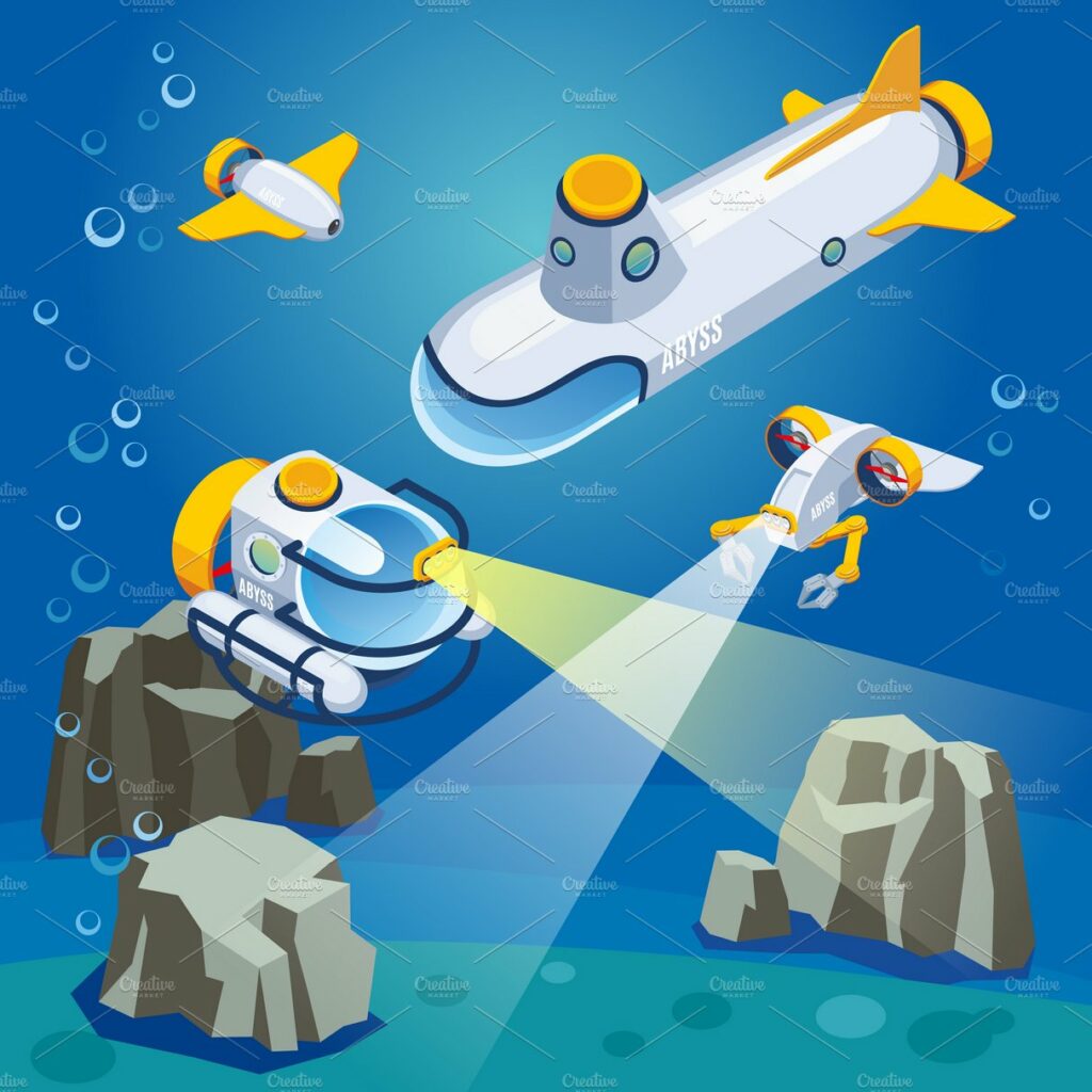 Underwater vehicles composition – MasterBundles